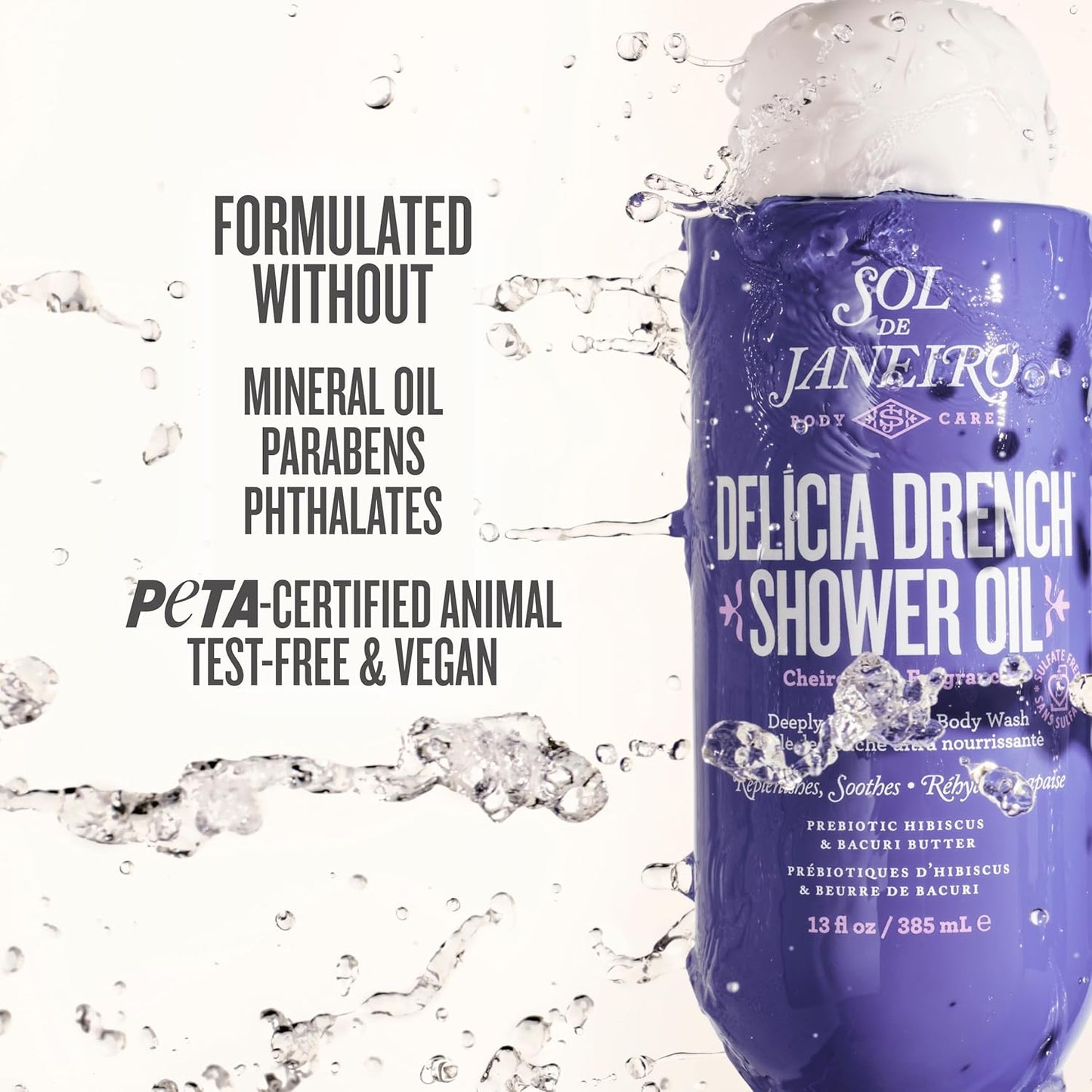 Sol De Janeiro Delicia Drench Shower Oil | Deeply Nourishing Body Wash