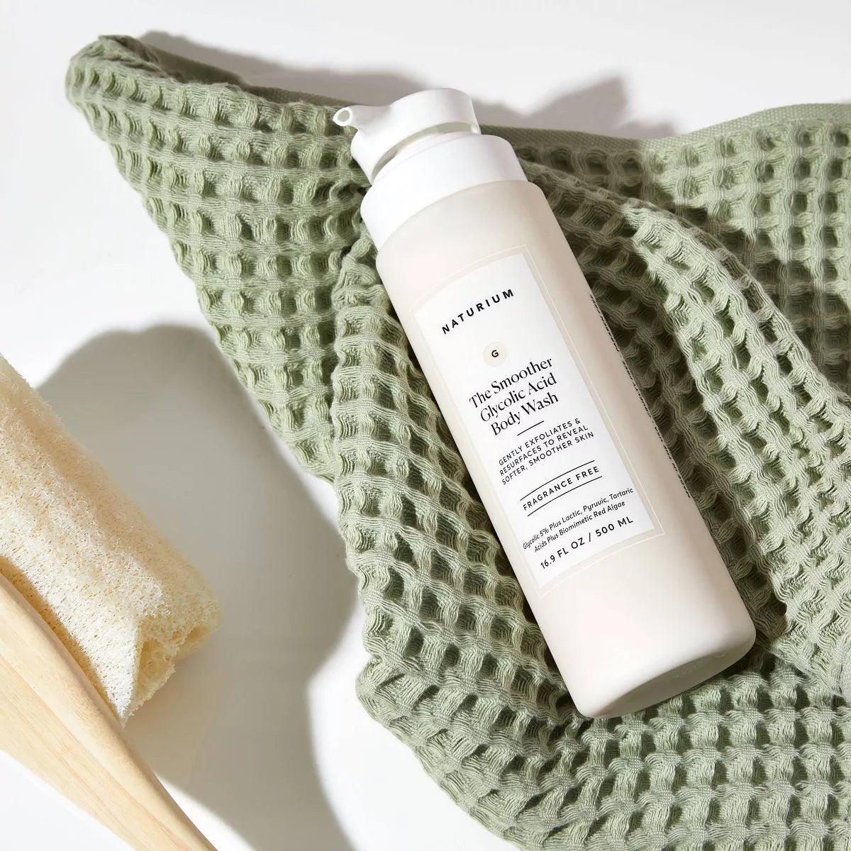 Naturium the Smoother Glycolic Acid Exfoliating Body Wash - 16.9 Fl Oz: Suitable for Oily, Combination, Sensitive Skin, Liquid Form