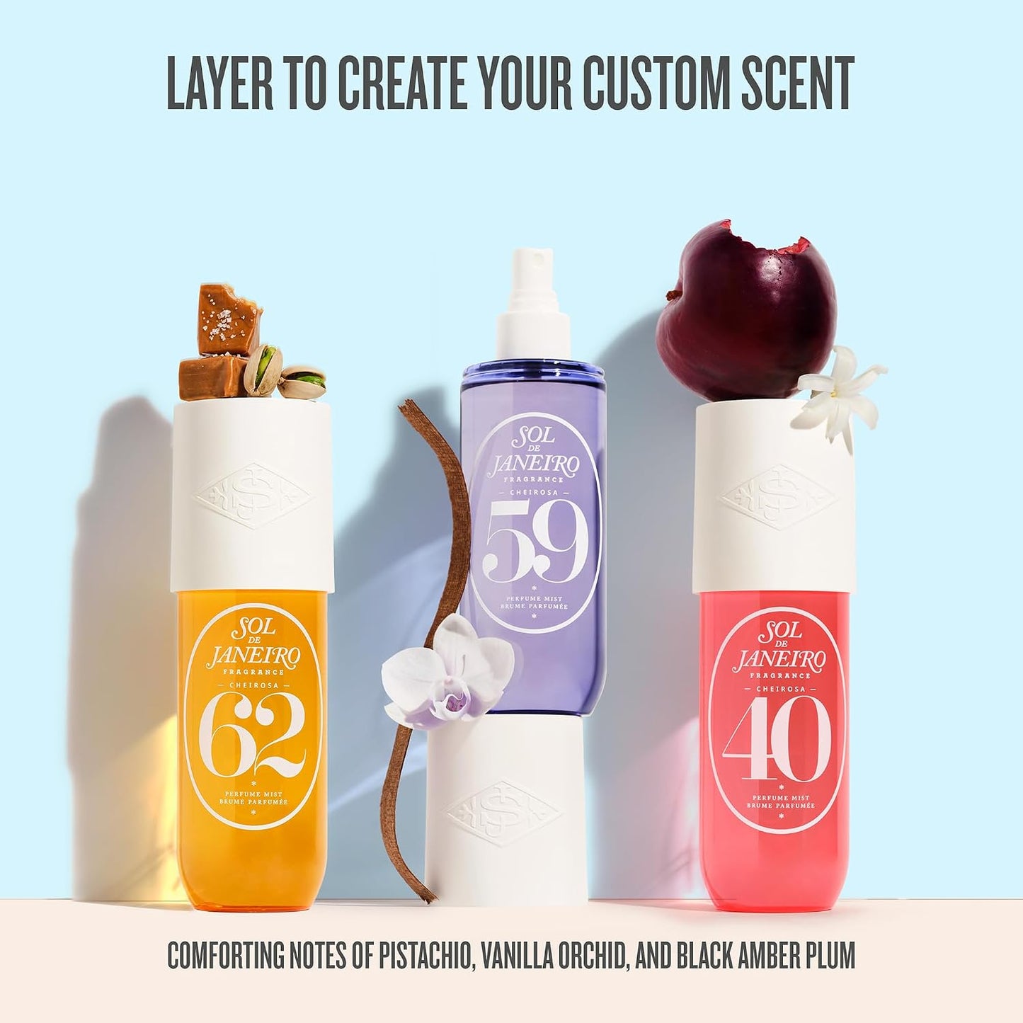 Sol De Janeiro Cheirosa Perfume Mist Discovery Set | Includes Cheirosa 62, 40, and 59 | 3 X 1 Fl Oz. Beauty Minis