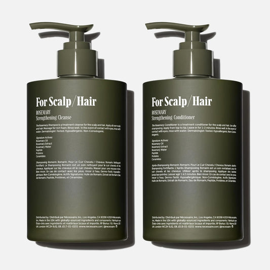 Rosemary Hair Duo | Multi-Protein Strengthening Rosemary Shampoo and Conditioner Set . 250 Ml / 8.4 Oz