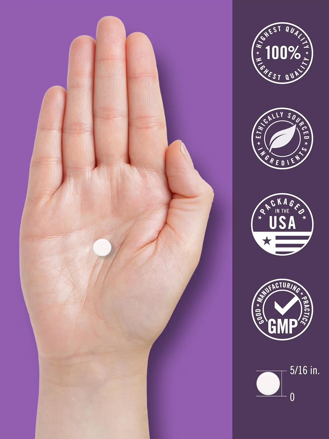 Melatonin 3Mg | 300 Vegetarian Tablets for Men and Women | by