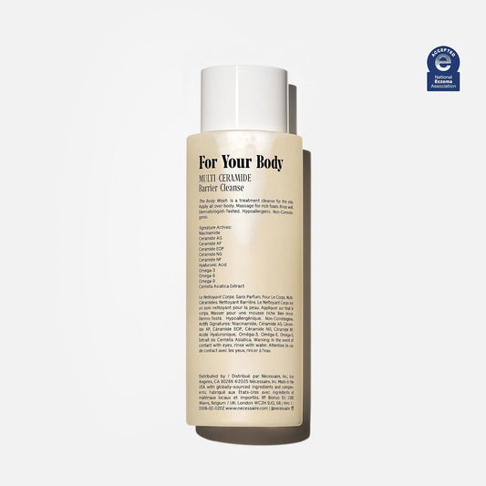 the Body Wash Fragrance-Free - Multi-Oil Shower Gel Body Wash for Women + Men. Non-Comedogenic + Hypoallergenic for Sensitive Skin with Niacinamide.. 250 Ml / 8.4 Fl Oz