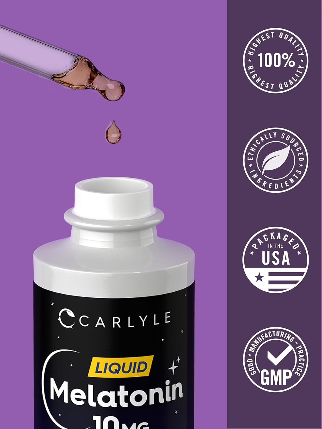 Melatonin Liquid 10Mg | 2 Fl Oz | Berry Flavor