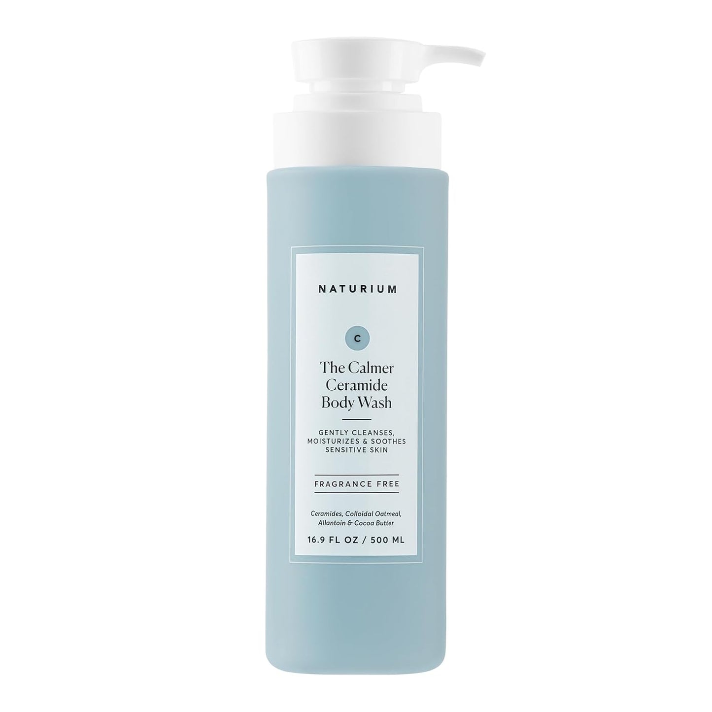 the Calmer Ceramide Body Wash, Frangrance-Free, Cleansing & Moisturizing for Dry, Sensitive Skin, Dermatologist-Tested, Paraben & Cruelty-Free, 16.9 Oz