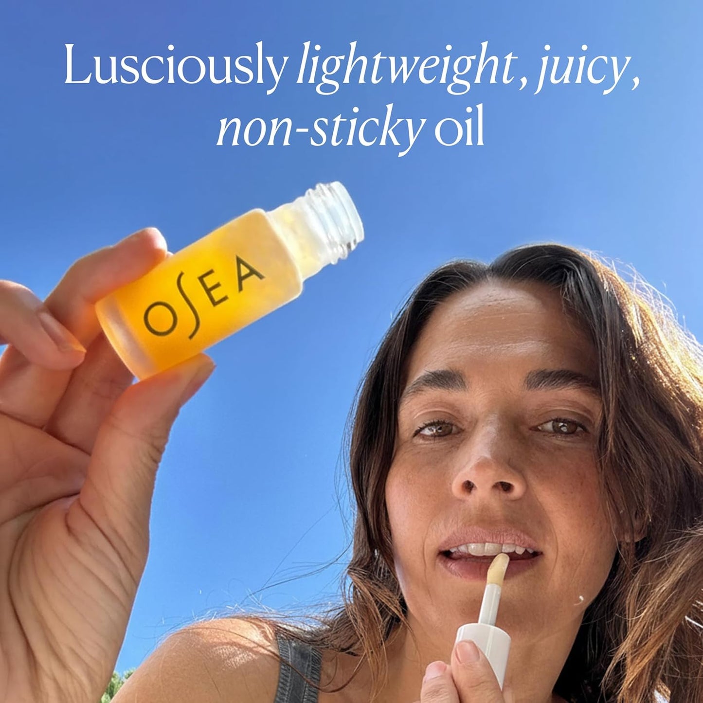 Hyaluronic Lip Oil Booster – Clean Beauty Lip Oil for Plump, Glossy, Hydrated Lips – Nourishing Seaweed & Meadowfoam Oil – Vegan, Non-Sticky, High-Shine Finish