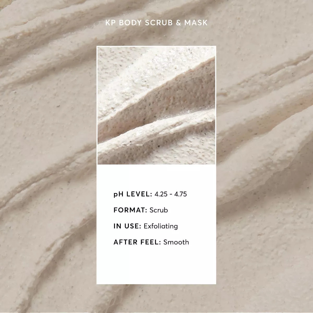 Naturium KP Body Scrub & Mask - 8 Oz: Exfoliating, Smoothing, for Normal Skin, for Legs
