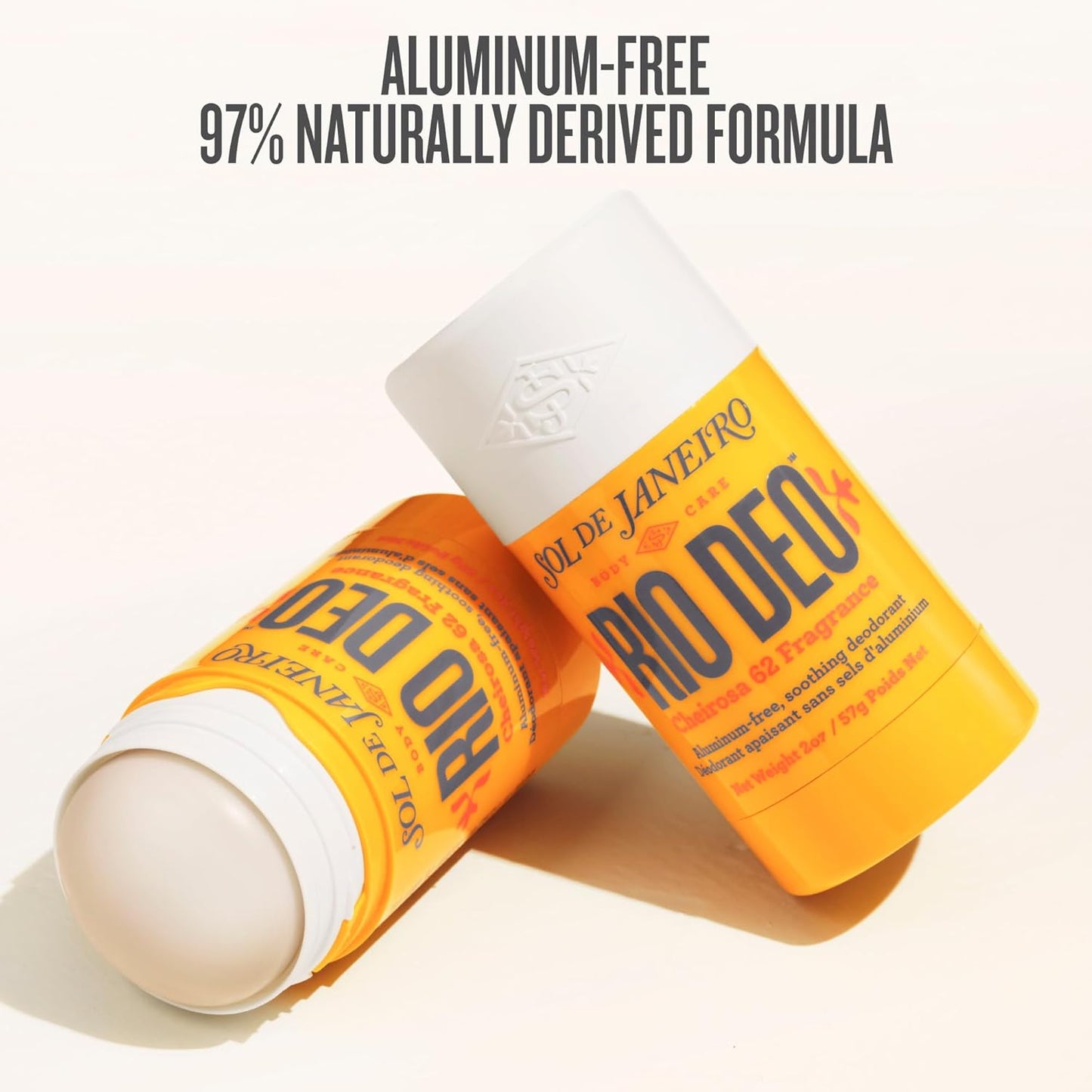 Sol De Janeiro Rio Deo - Refillable Aluminum Free Deodorant | Prevents Odor, Gently Exfoliates, Evens Skin Tone