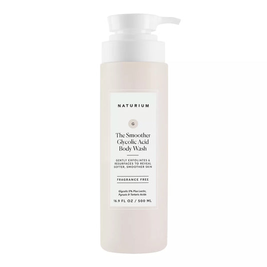 Naturium the Smoother Glycolic Acid Exfoliating Body Wash - 16.9 Fl Oz: Suitable for Oily, Combination, Sensitive Skin, Liquid Form