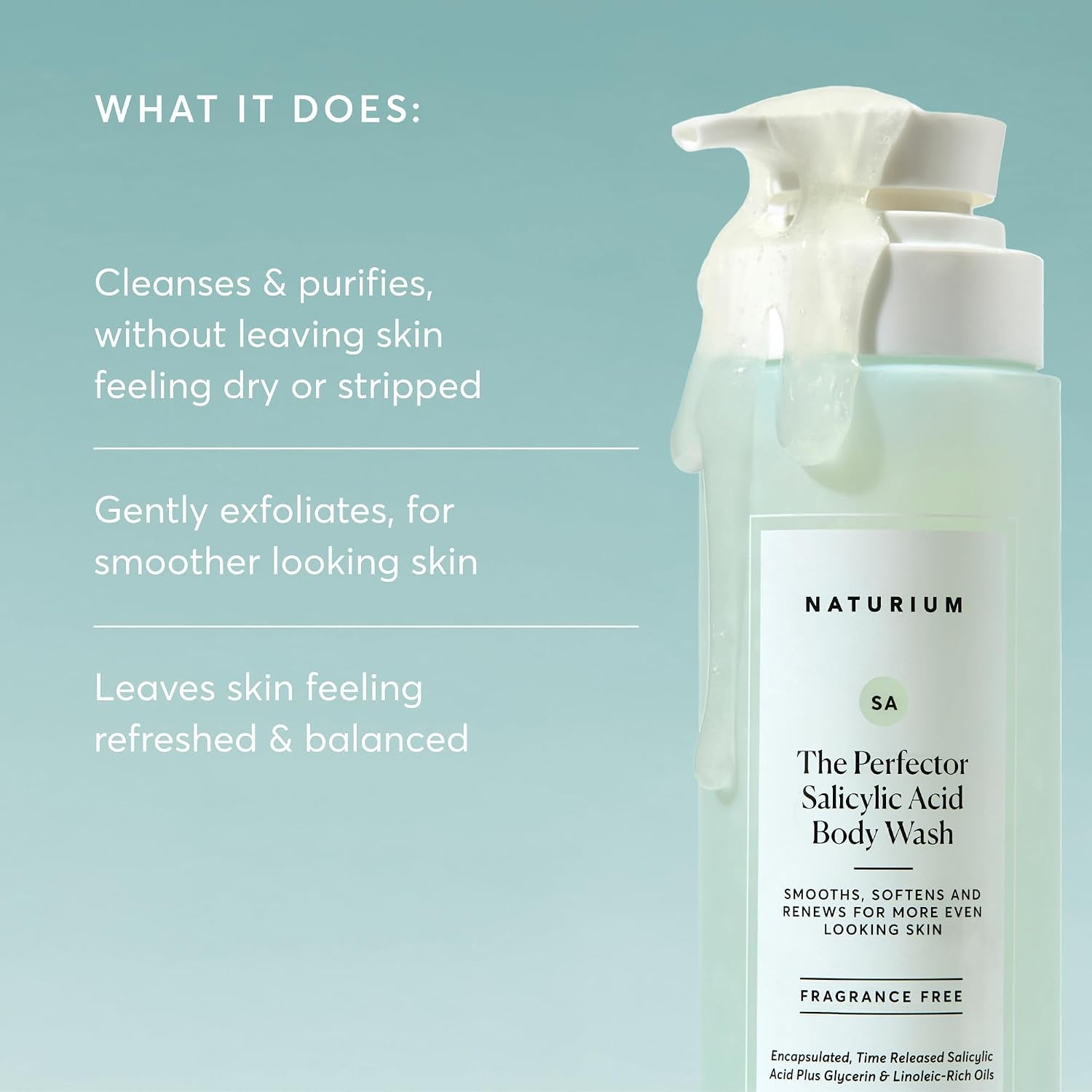 the Perfector Salicylic Acid Body Wash, Gentle & Smoothing Cleanser, 16.9 Oz