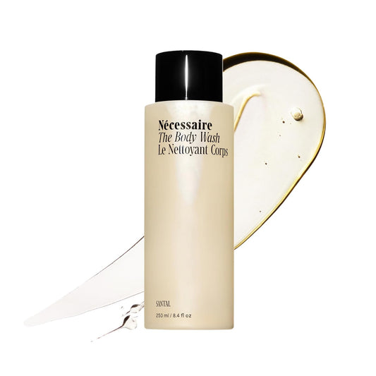 the Body Wash Santal - Multi-Oil Shower Gel Body Wash for Women + Men. Non-Comedogenic + Hypoallergenic for Sensitive Skin with Niacinamide. 8.4 Fl Oz.