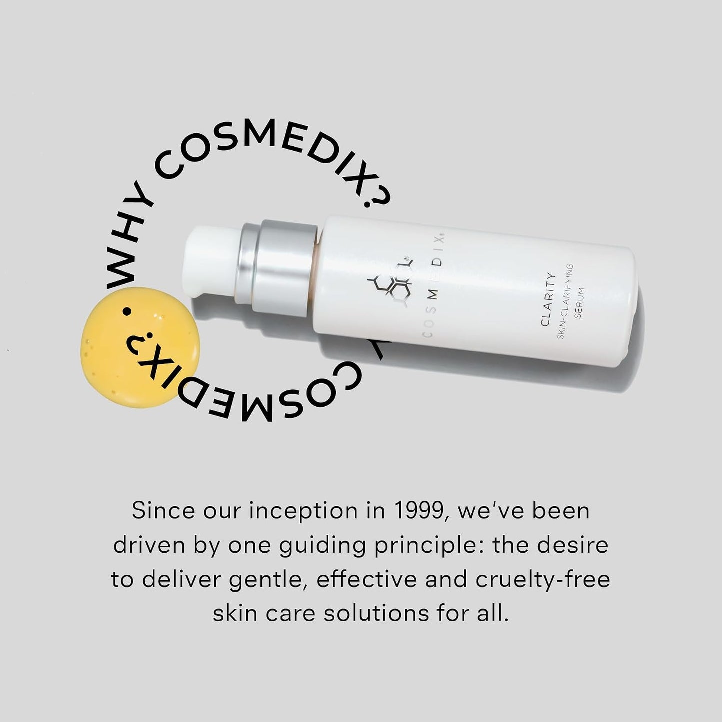 COSMEDIX Clarity Skin-Clarifying Serum - Moisturizing Facial Serum for Smoother, Clearer-Looking Skin & Natural Glow - Moisture-Rich Skin Care for Fine Lines & Uneven Skin Tone