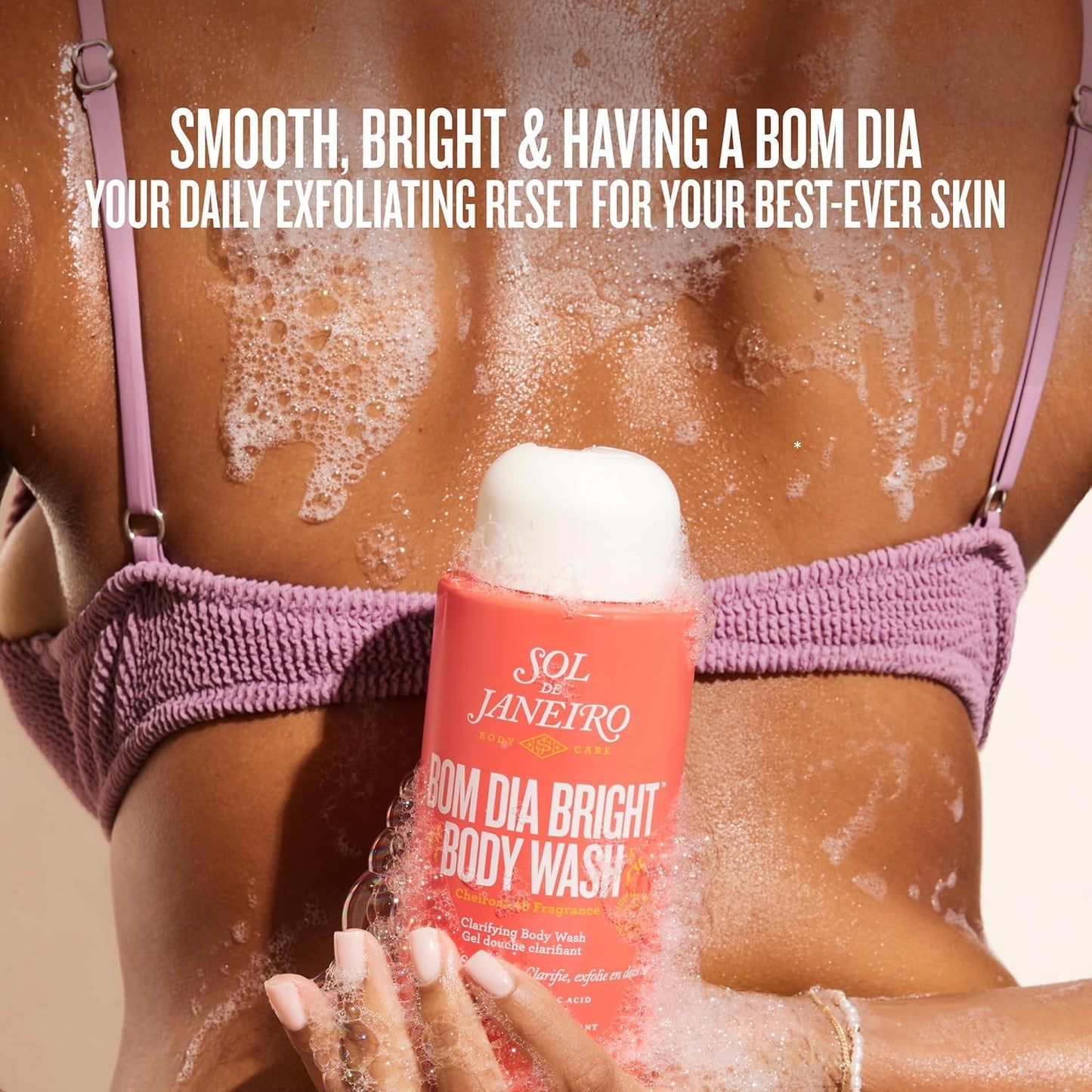 Sol De Janeiro Scent Your Shower Travel Size Quad - Benefit Packed Body Wash Discovery Set - Brazilian Play, Beija Flor, Bom Dia, Delicia Drench - 3 Fl Oz.