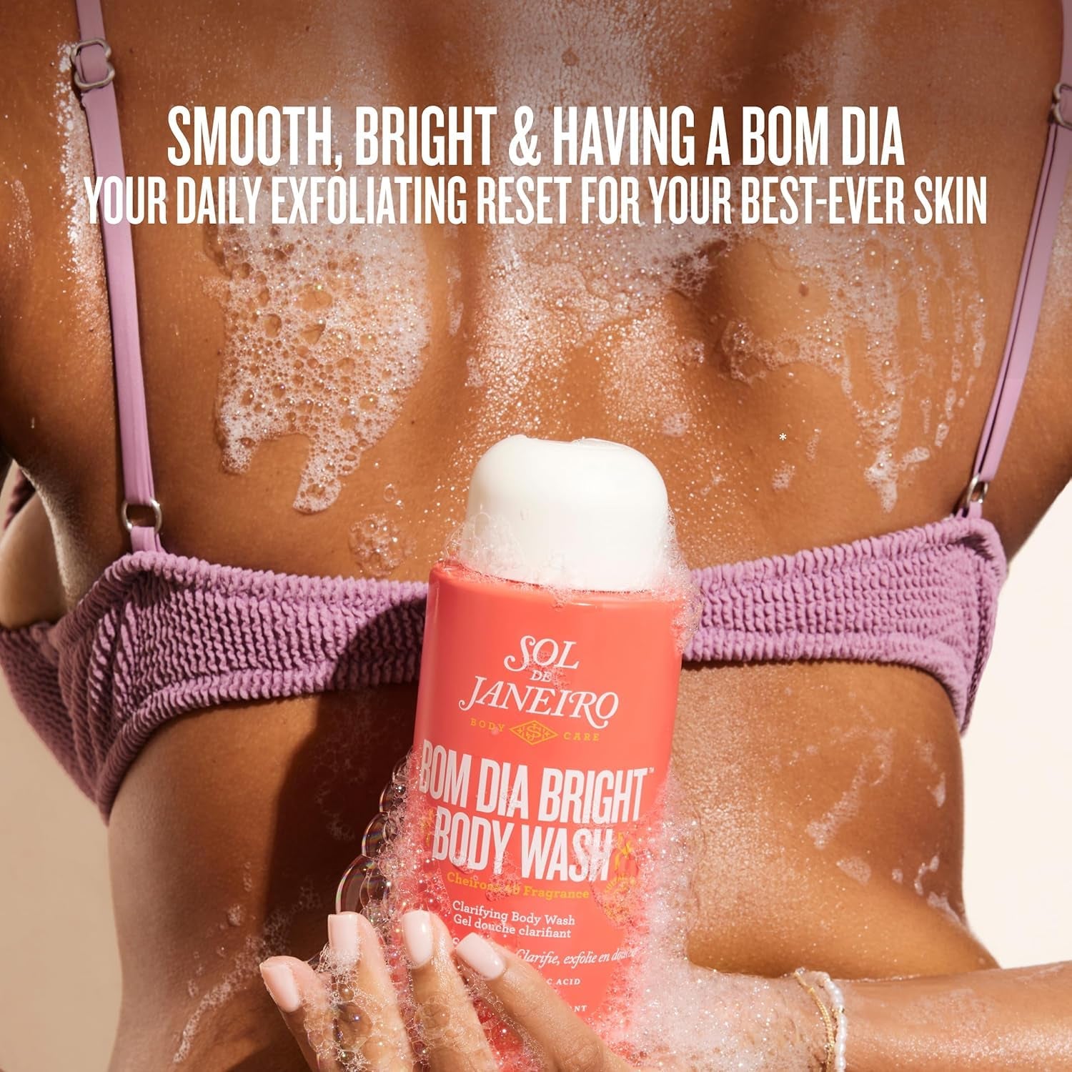 Sol De Janeiro Scent Your Shower Travel Size Quad - Benefit Packed Body Wash Discovery Set - Brazilian Play, Beija Flor, Bom Dia, Delicia Drench - 3 Fl Oz.