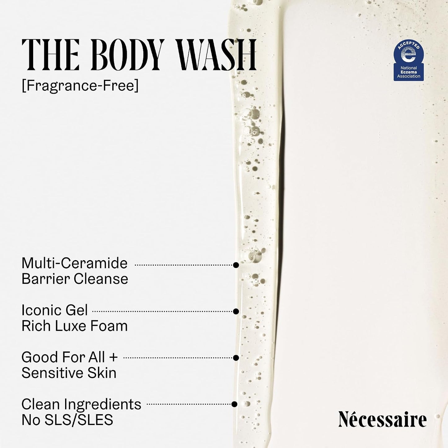 the Body Wash Fragrance-Free - Multi-Oil Shower Gel Body Wash for Women + Men. Non-Comedogenic + Hypoallergenic for Sensitive Skin with Niacinamide.. 250 Ml / 8.4 Fl Oz