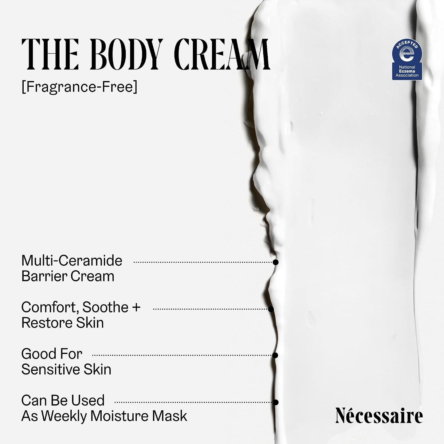 the Body Cream - Rich Barrier Repair with 5% Niacinamide, 5 Essential Ceramides + Hyaluronic Acid. Fragrance-Free. Non-Comedogenic. 200 Ml / 6.8 Fl Oz