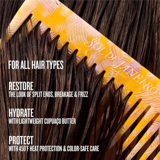 Sol De Janeiro Milky Leave-In Conditioner | Fights Frizz | Detangles | Heat Protection Spray for Hair | Vegan Formula