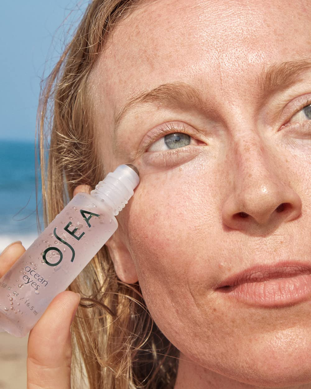 Ocean Eyes® Age-Defying Eye Serum - for Dark Circles, Puffiness - Cooling Roller Ball Applicator - Hyaluronic Acid, Peptides - Clean Skincare - Vegan & Cruelty-Free Anti-Aging under Eye Treatment