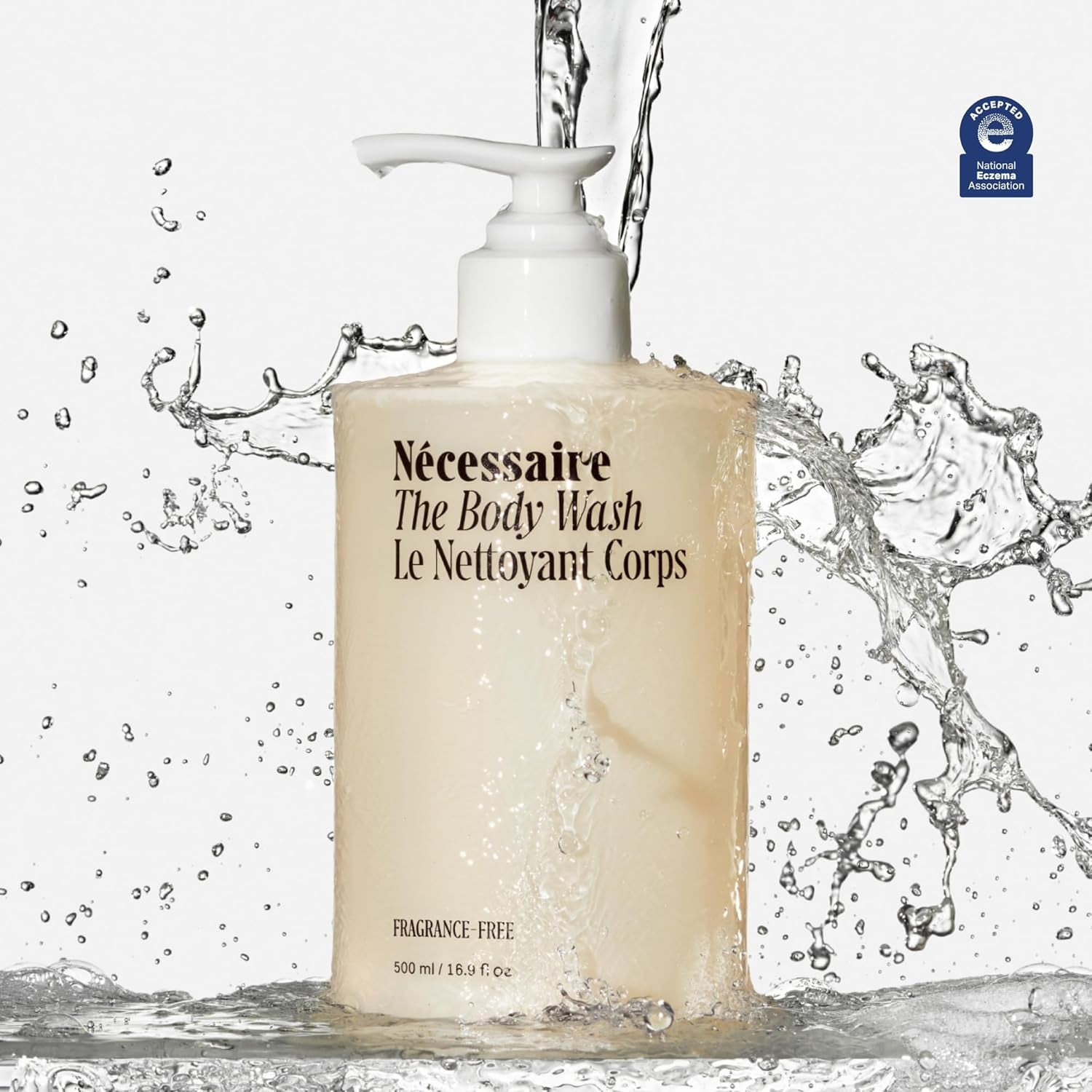 the Body Wash Fragrance-Free - Multi-Oil Shower Gel Body Wash for Women + Men. Non-Comedogenic + Hypoallergenic for Sensitive Skin with Niacinamide. 500Ml/16.9 Fl Oz