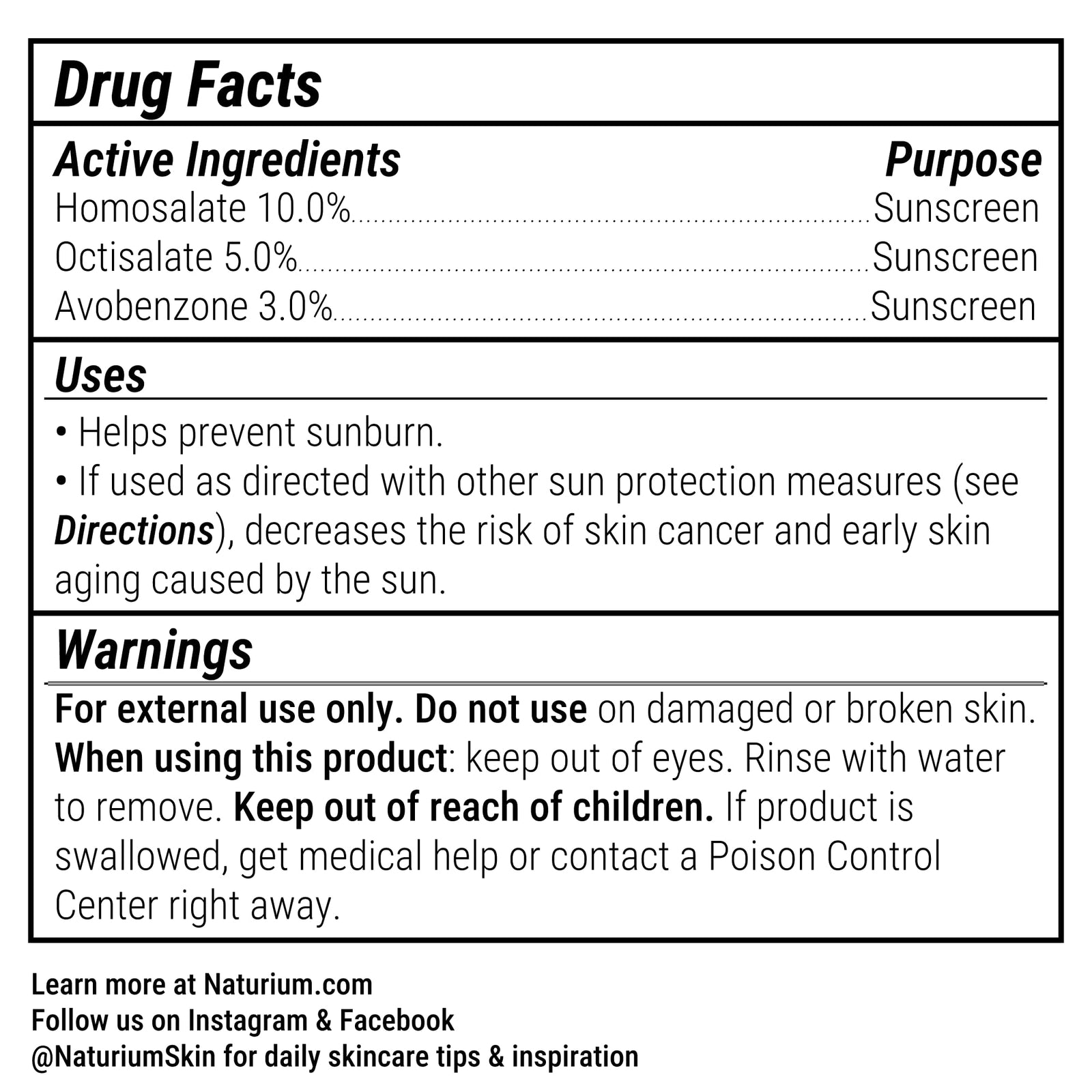 Naturium Daily Moisturizing Facial Sunscreen SPF 50 with Niacinamide 1.7 Fl Oz