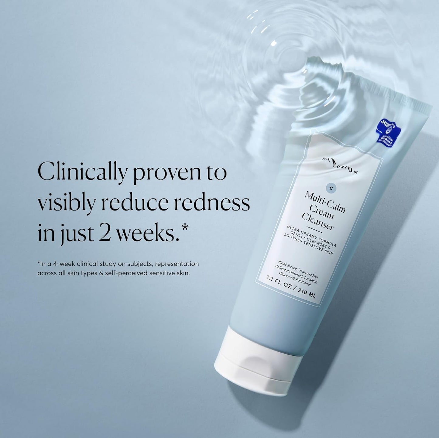 Multi-Calm Cream Cleanser, Hydrating Face Wash for Eczema-Prone Skin, 210 Ml / 7.1 Fl Oz