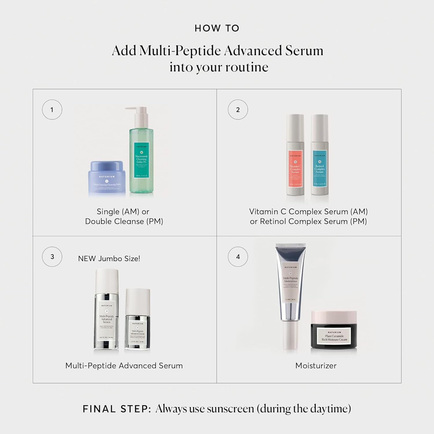 Multi-Peptide Advanced Serum Jumbo, Firming & Smoothing Face Serum for Fine Lines & Wrinkles with Advanced Multi-Peptide Blend, 2 Oz