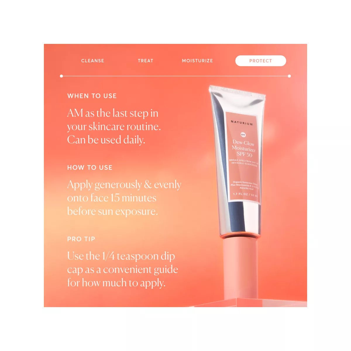 Naturium Dew-Glow Moisturizer SPF 50 - 1.7Fl Oz: Non-Toxic, Facial Treatments, Lotion, Face Application