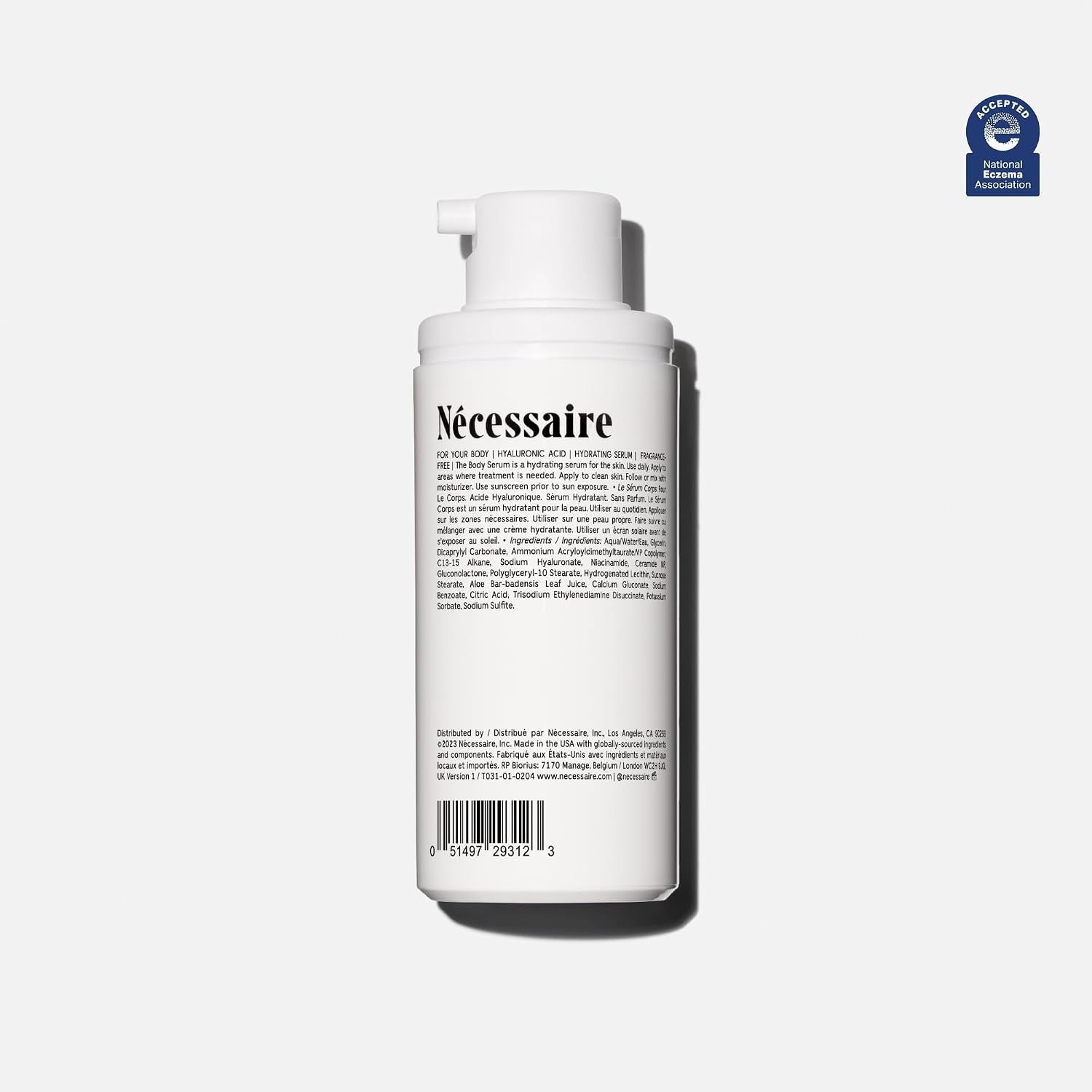 the Body Serum – Fragrance-Free Hyaluronic Acid Body Serum for Women+ Men. Niacinamide Firming Body Lotion – Fast-Absorbing for Sensitive + Eczema-Prone Skin. 50 Ml/1.7 Fl Oz