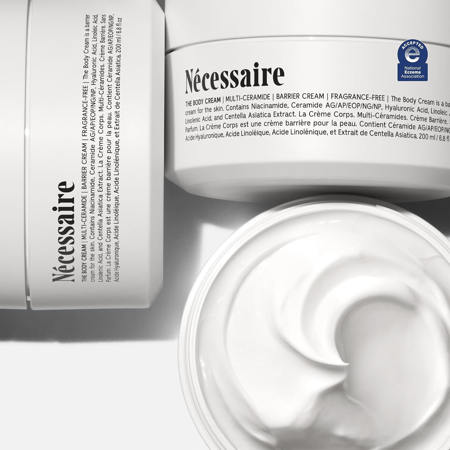 the Body Cream - Rich Barrier Repair with 5% Niacinamide, 5 Essential Ceramides + Hyaluronic Acid. Fragrance-Free. Non-Comedogenic. 200 Ml / 6.8 Fl Oz