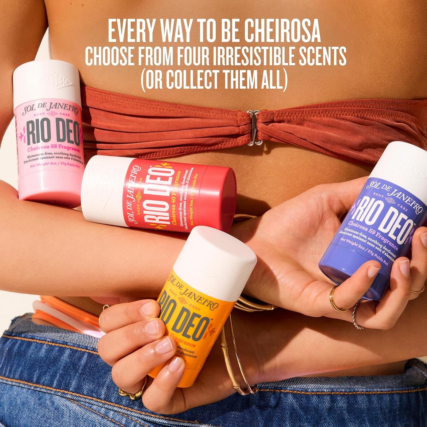 Sol De Janeiro Rio Deo - Refillable Aluminum Free Deodorant | Prevents Odor, Gently Exfoliates, Evens Skin Tone
