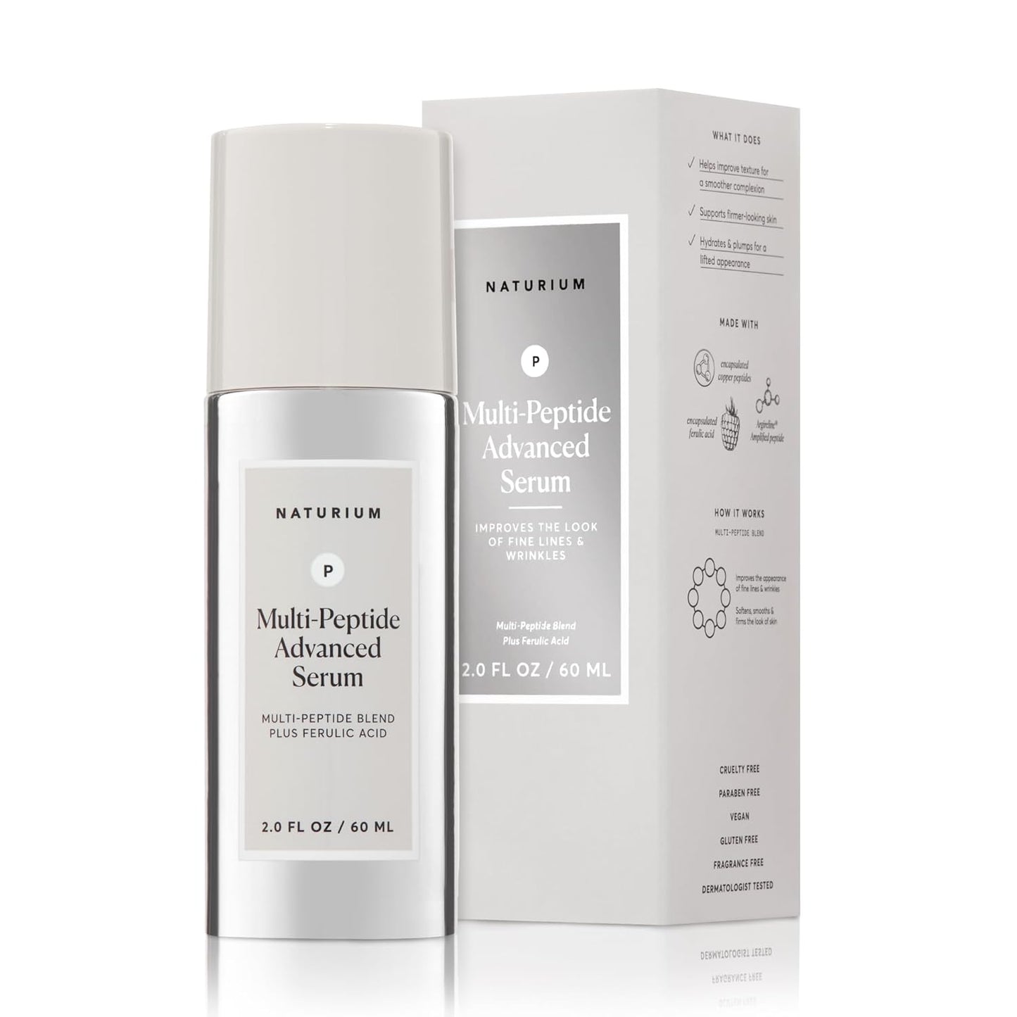 Multi-Peptide Advanced Serum Jumbo, Firming & Smoothing Face Serum for Fine Lines & Wrinkles with Advanced Multi-Peptide Blend, 2 Oz