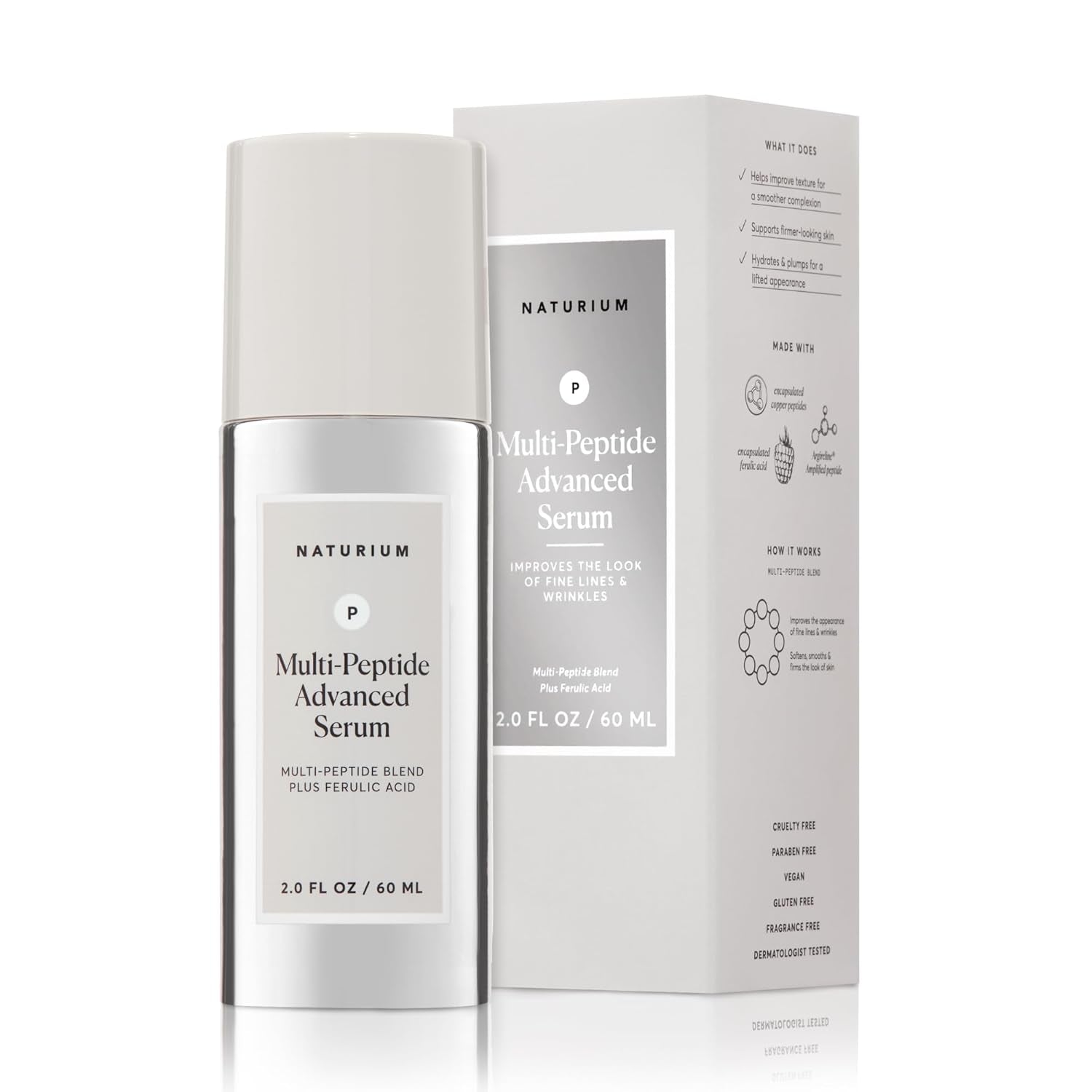 Multi-Peptide Advanced Serum Jumbo, Firming & Smoothing Face Serum for Fine Lines & Wrinkles with Advanced Multi-Peptide Blend, 2 Oz