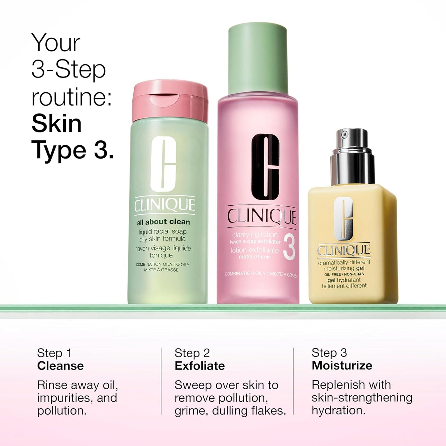 Clinique Clarifying Lotion 1.0, 1, 2, 3 & 4 | Exfoliating Face Toner with Witch Hazel | 5 Formulas for Every Skin Type | Step 2 of 3-Step Skin Care Routine