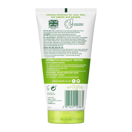 Simple Kind to Skin Moisturising Facial Wash (150Ml)