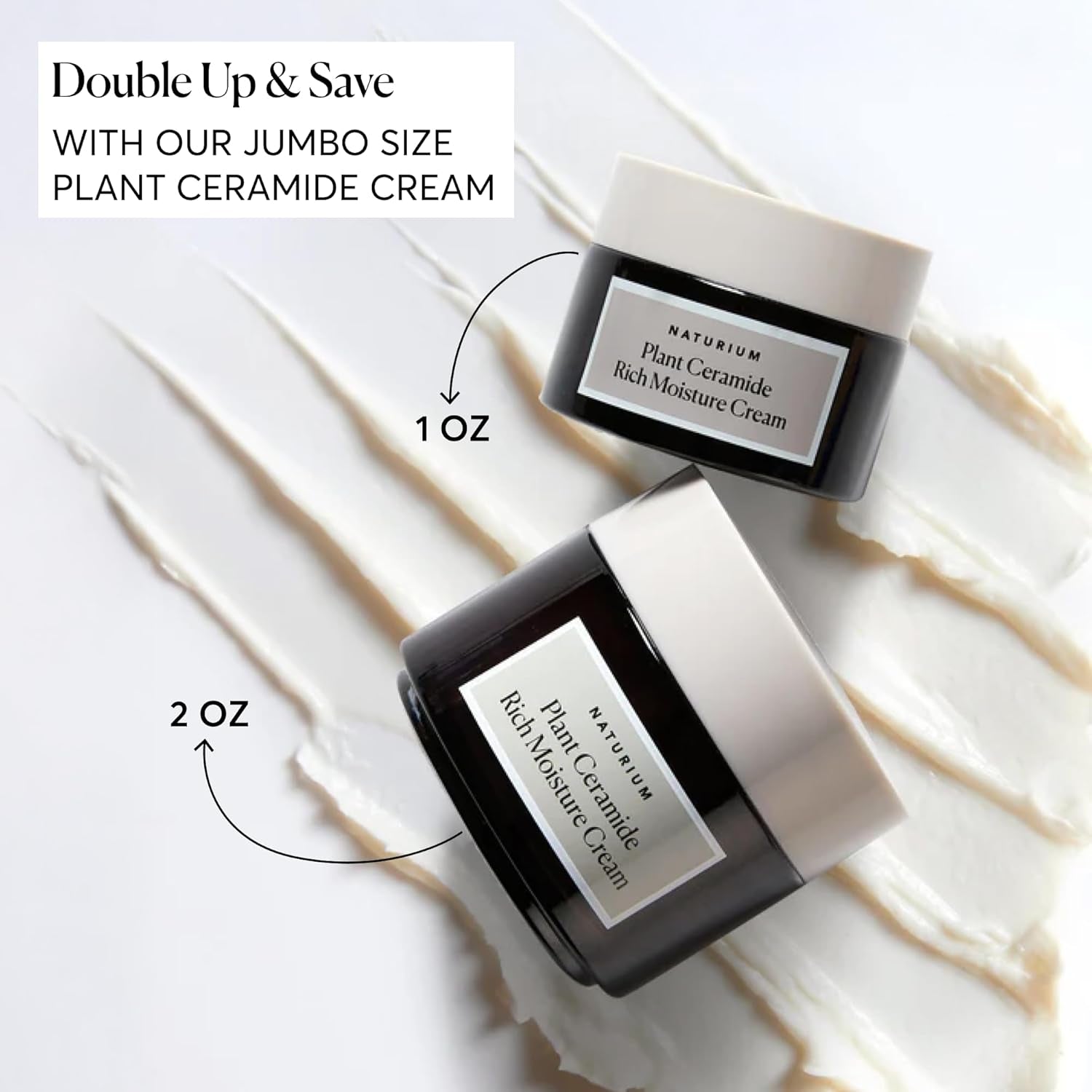 Plant Ceramide Rich Moisture Cream, Hydrating & Anti-Aging Skincare, 1.7 Oz