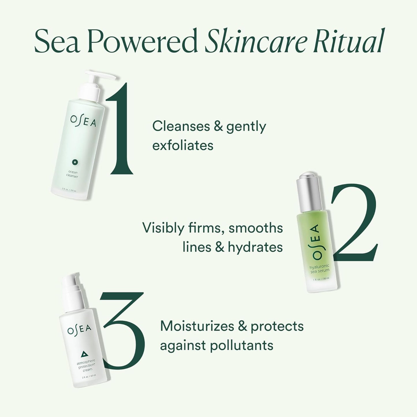 Ocean Cleanser 5 Oz - Nourishing Facial Cleansing Gel - Mineral-Rich Face Wash - Gentle Face Cleanser - Clean Beauty Skincare - Vegan & Cruelty-Free Facial Wash