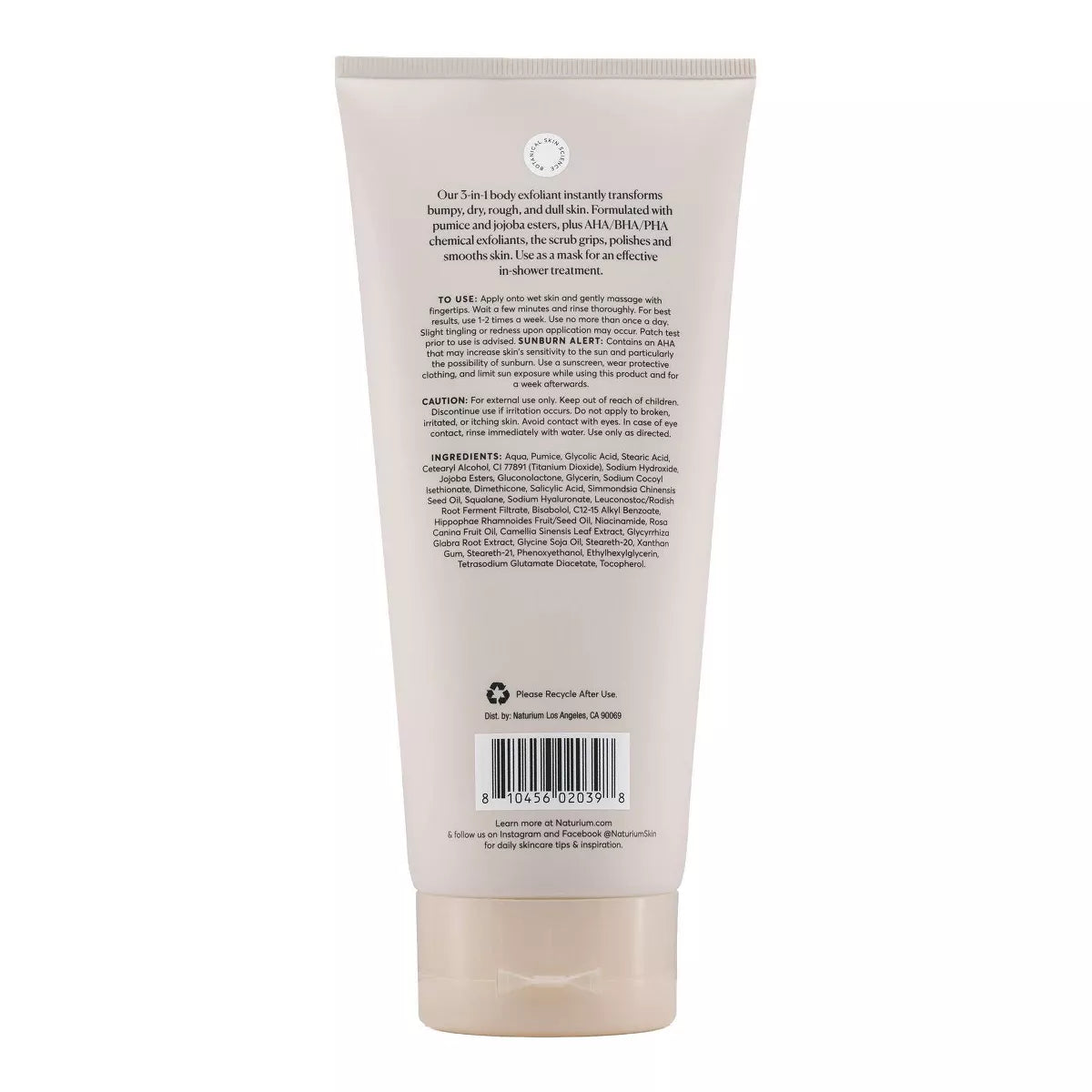Naturium KP Body Scrub & Mask - 8 Oz: Exfoliating, Smoothing, for Normal Skin, for Legs