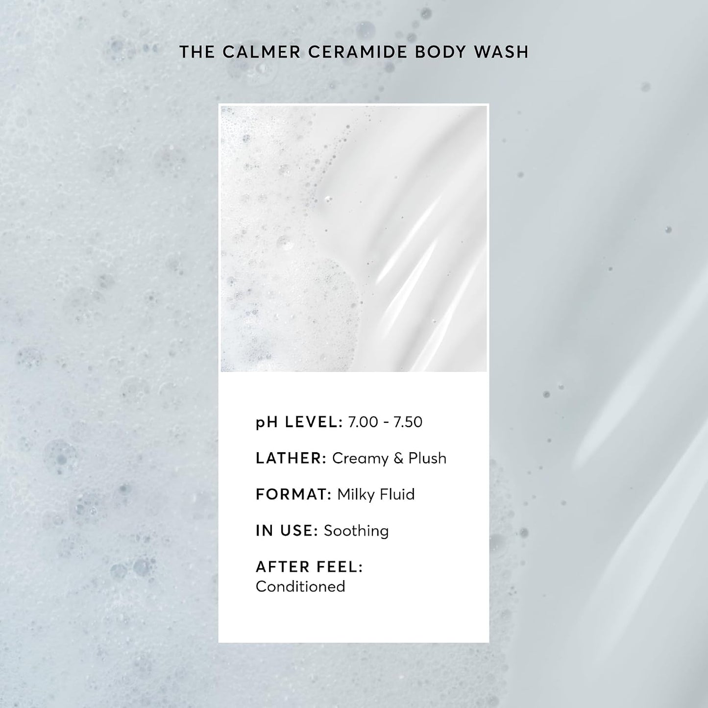 the Calmer Ceramide Body Wash, Frangrance-Free, Cleansing & Moisturizing for Dry, Sensitive Skin, Dermatologist-Tested, Paraben & Cruelty-Free, 16.9 Oz