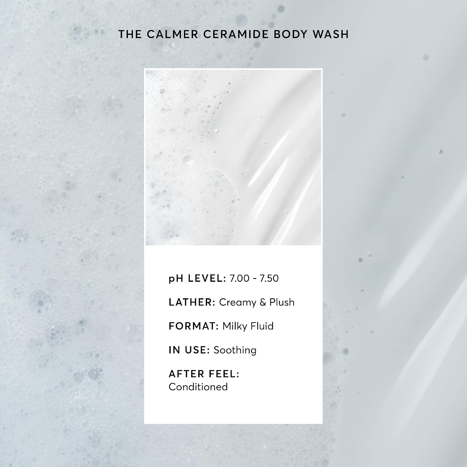 the Calmer Ceramide Body Wash, Frangrance-Free, Cleansing & Moisturizing for Dry, Sensitive Skin, Dermatologist-Tested, Paraben & Cruelty-Free, 16.9 Oz