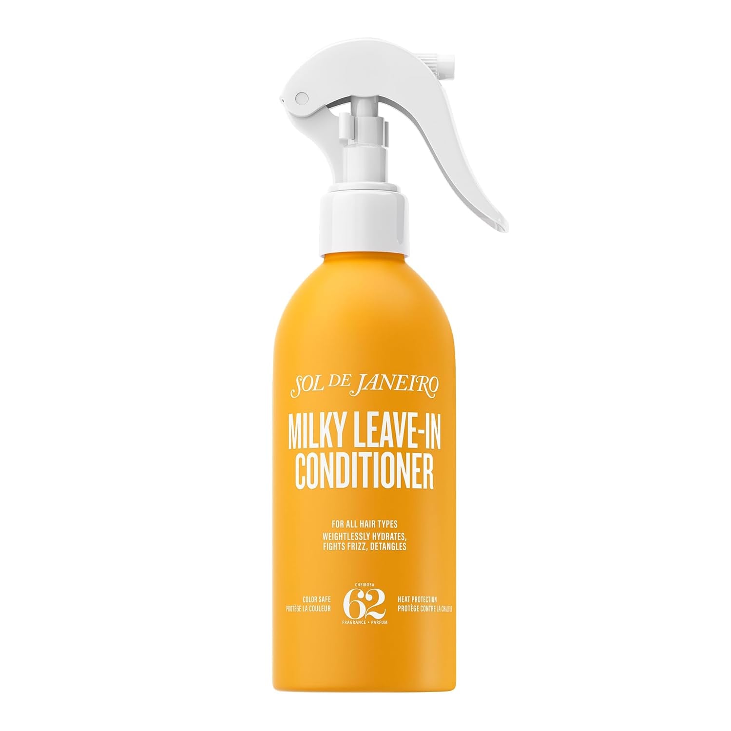 Sol De Janeiro Milky Leave-In Conditioner | Fights Frizz | Detangles | Heat Protection Spray for Hair | Vegan Formula