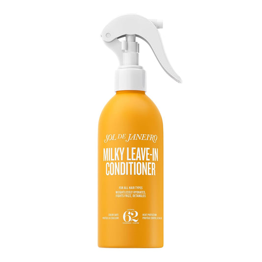 Sol De Janeiro Milky Leave-In Conditioner | Fights Frizz | Detangles | Heat Protection Spray for Hair | Vegan Formula