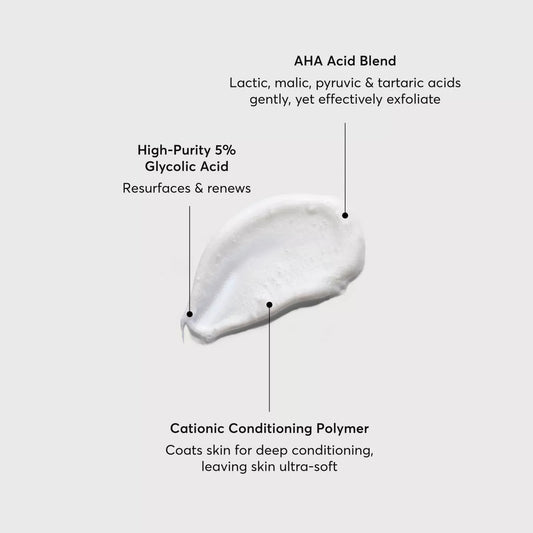 Naturium the Smoother Glycolic Acid Exfoliating Body Wash - 16.9 Fl Oz: Suitable for Oily, Combination, Sensitive Skin, Liquid Form