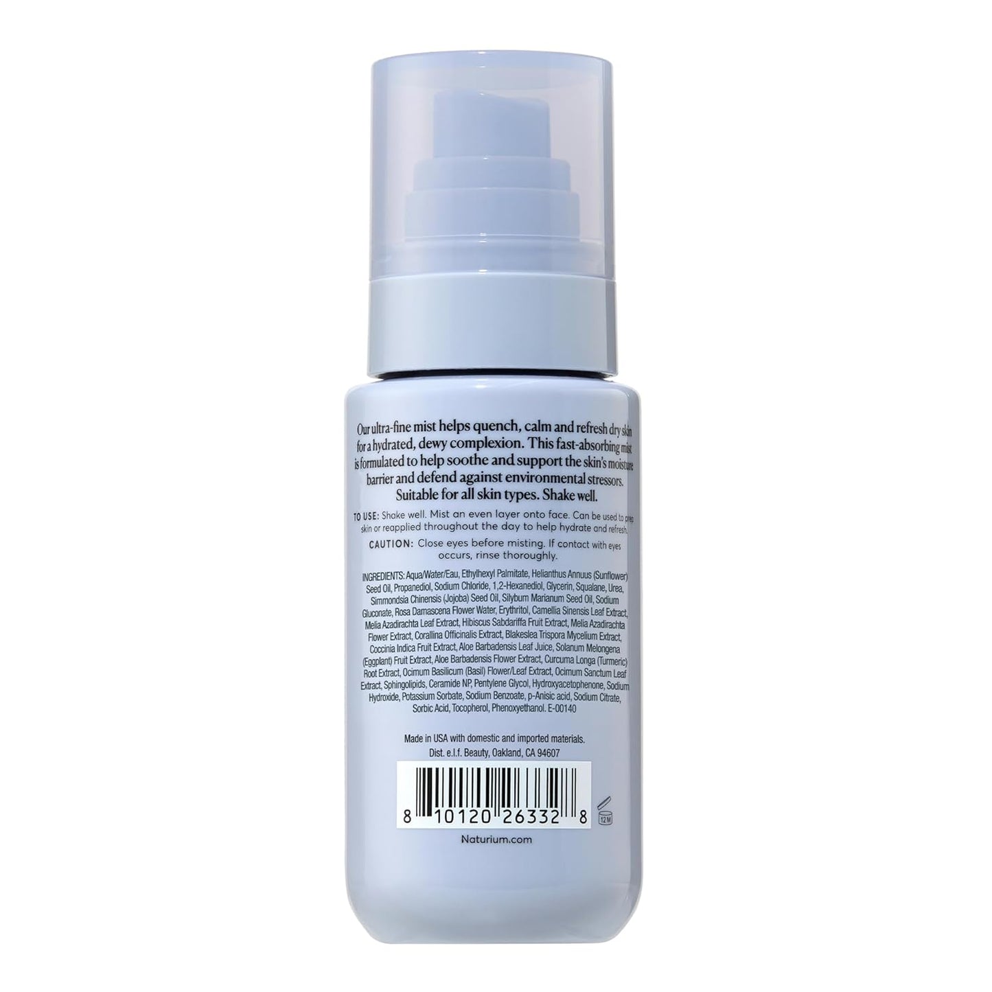 Barrier Bounce Mist, Hydrating Skincare with Urea, Squalane, Plant-Derived Ceramide & Aloe, 100 Ml / 3.4 Fl Oz