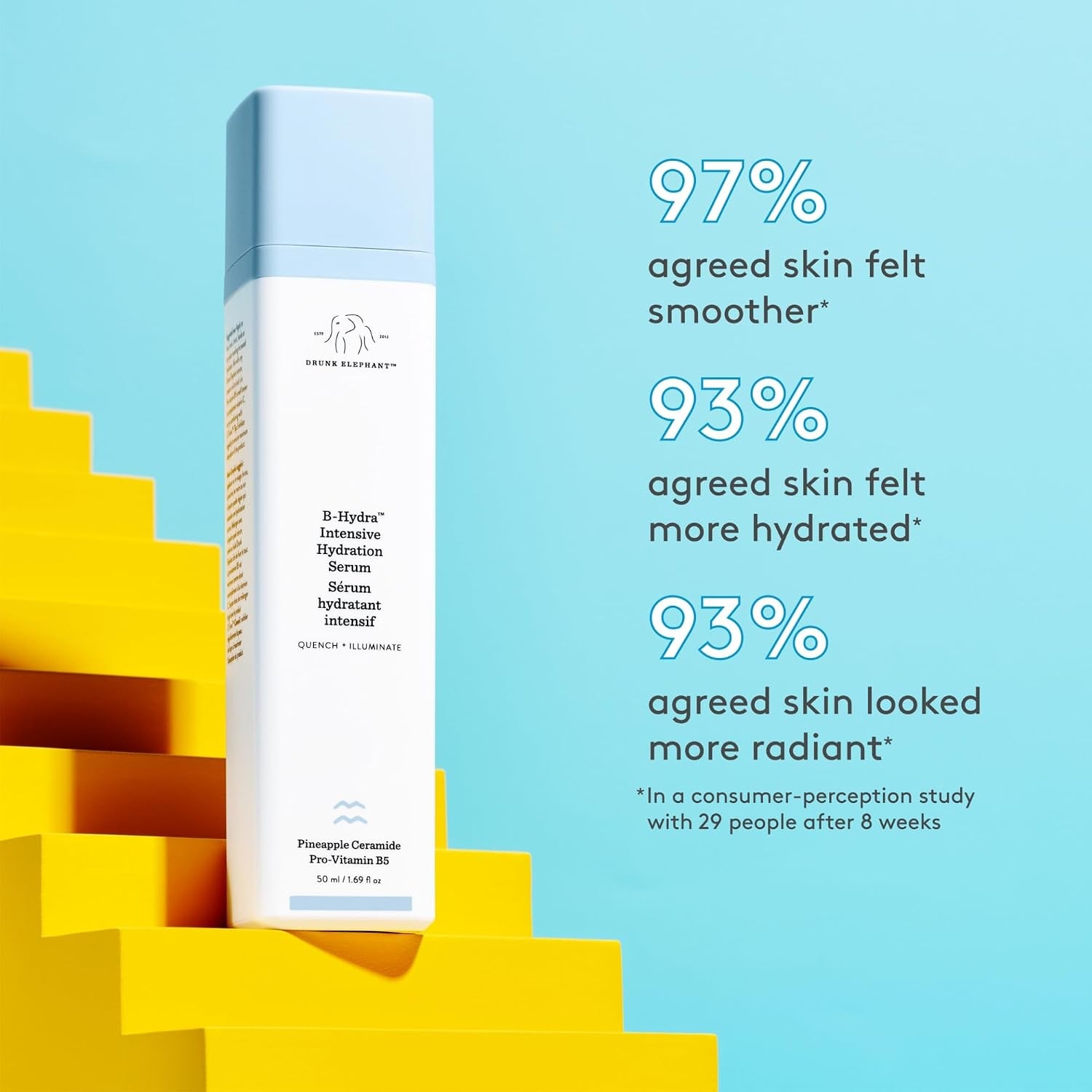 Drunk Elephant Test the Water - Travel Size - Hydrate and Nourish Kit - Clean Clinical Skincare - Cruelty-Free - Dermatologist-Tested - Free of Essential Oils, Silicones, and Fragrance