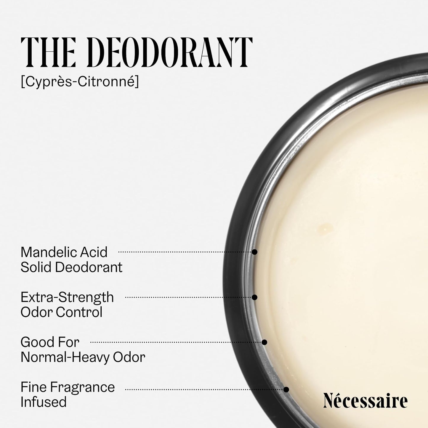 the Deodorant Cyprès-Citronné | Natural Aluminum-Free Deodorant (75 G/2.5 Oz)