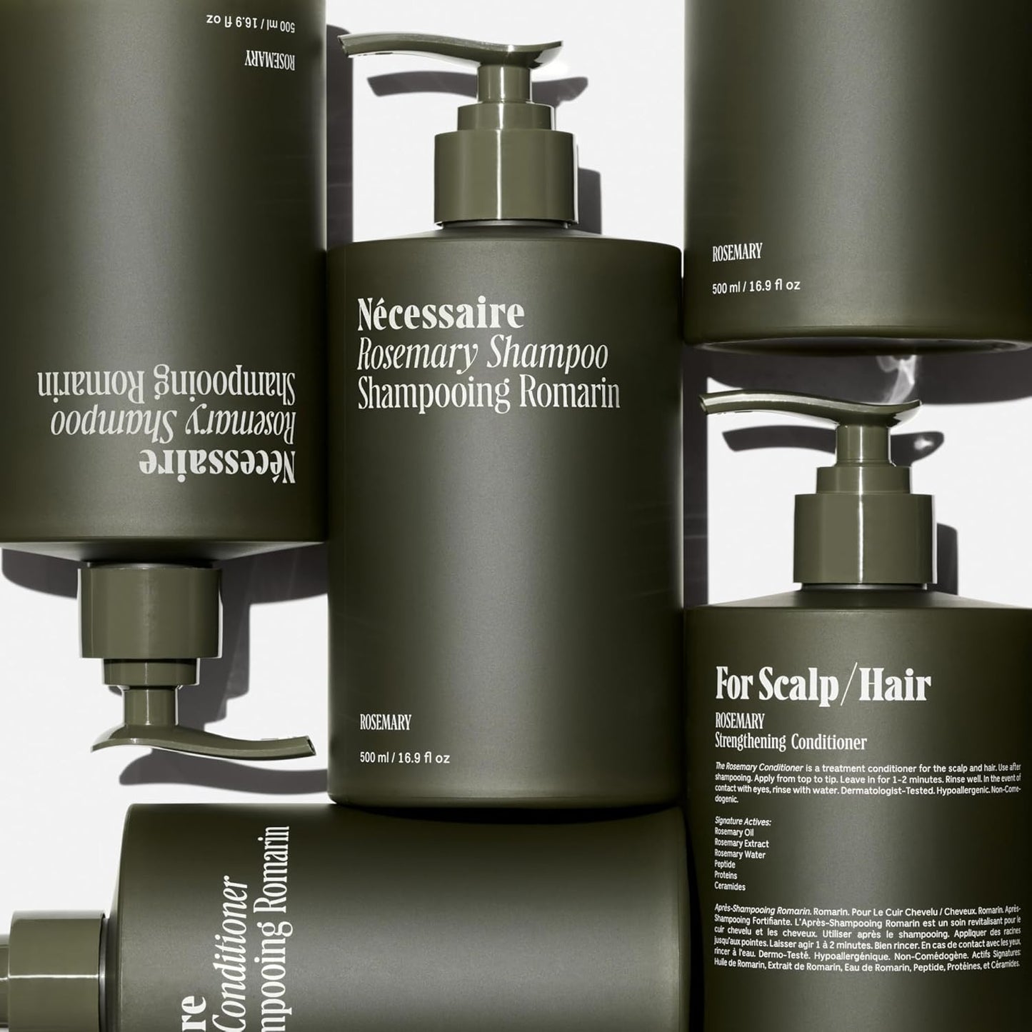 Rosemary Hair Duo | Multi-Protein Strengthening Rosemary Shampoo and Conditioner Set . 250 Ml / 8.4 Oz