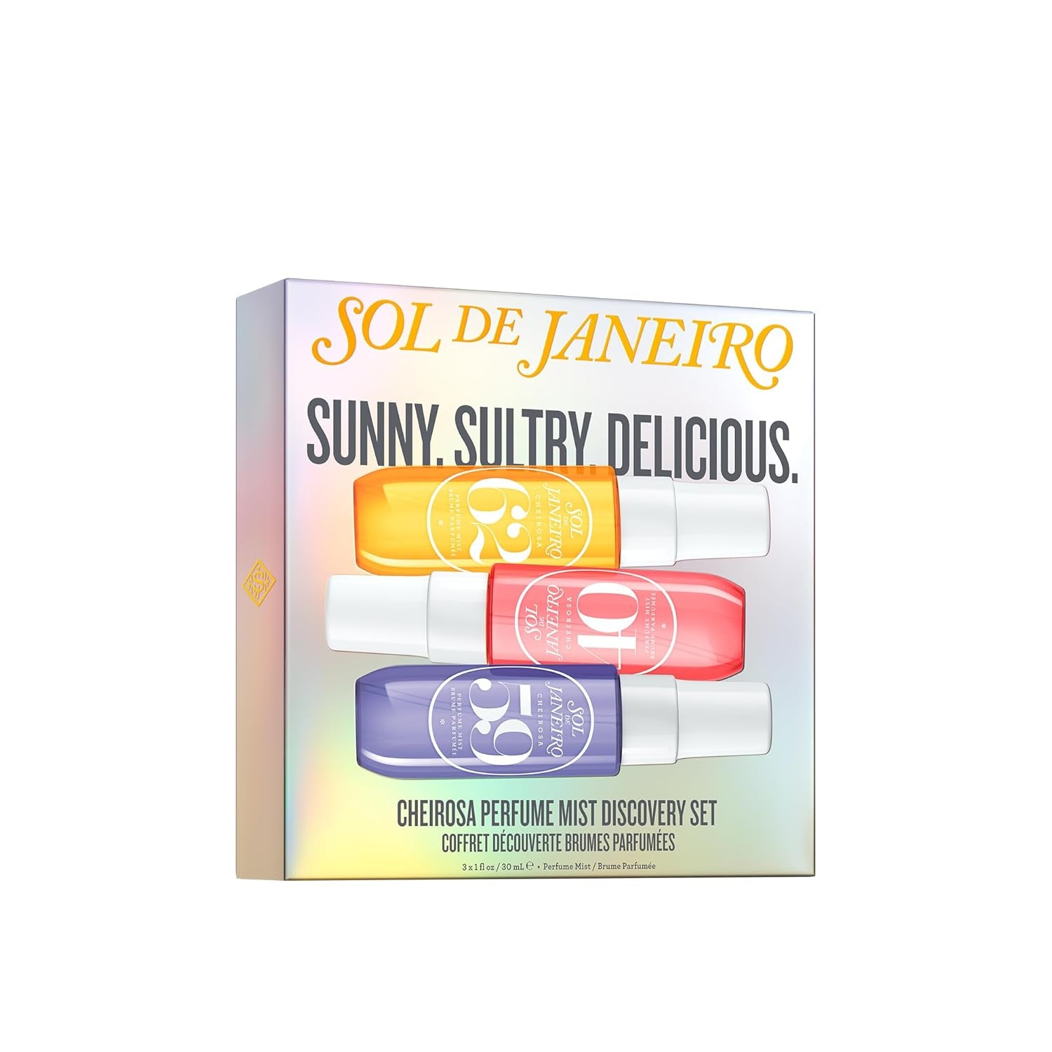 Sol De Janeiro Cheirosa Perfume Mist Discovery Set | Includes Cheirosa 62, 40, and 59 | 3 X 1 Fl Oz. Beauty Minis