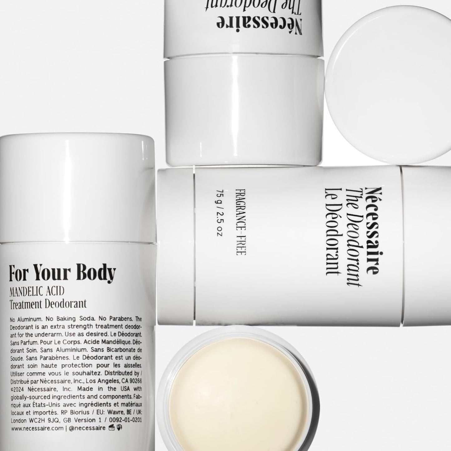 the Deodorant Fragrance-Free | Natural Aluminum Free Deodorant (75 G/2.5 Oz)
