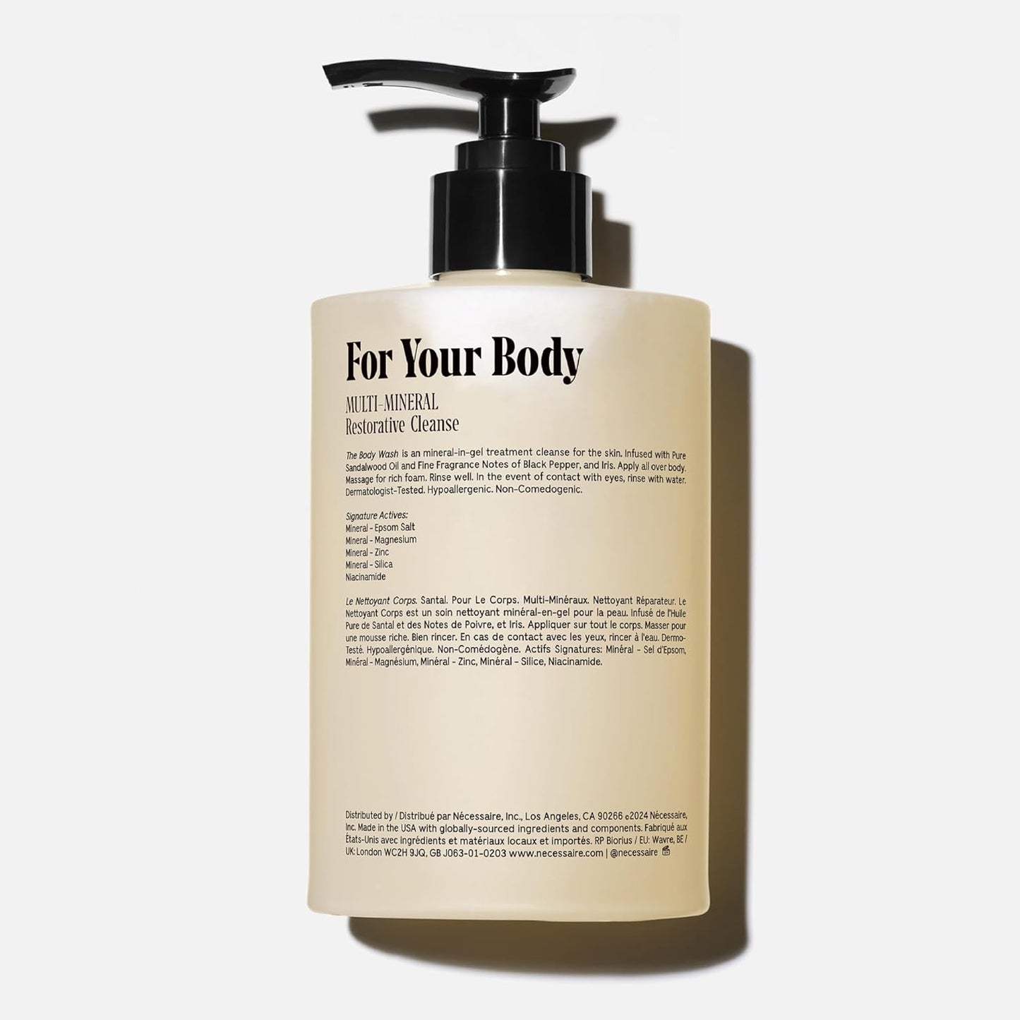 the Body Wash Santal. Multi-Oil Shower Gel Body Wash for Sensitive Skin with Niacinamide. 500Ml/16.9 Fl Oz