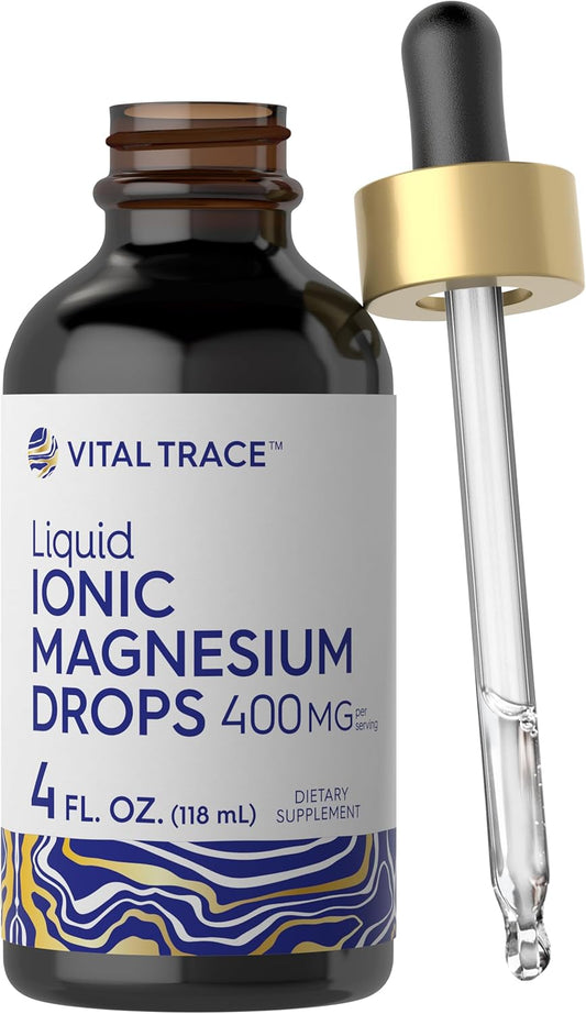 Liquid Ionic Magnesium 400 Mg | 4 Oz | Vegetarian, Non-Gmo & Gluten Free Supplement