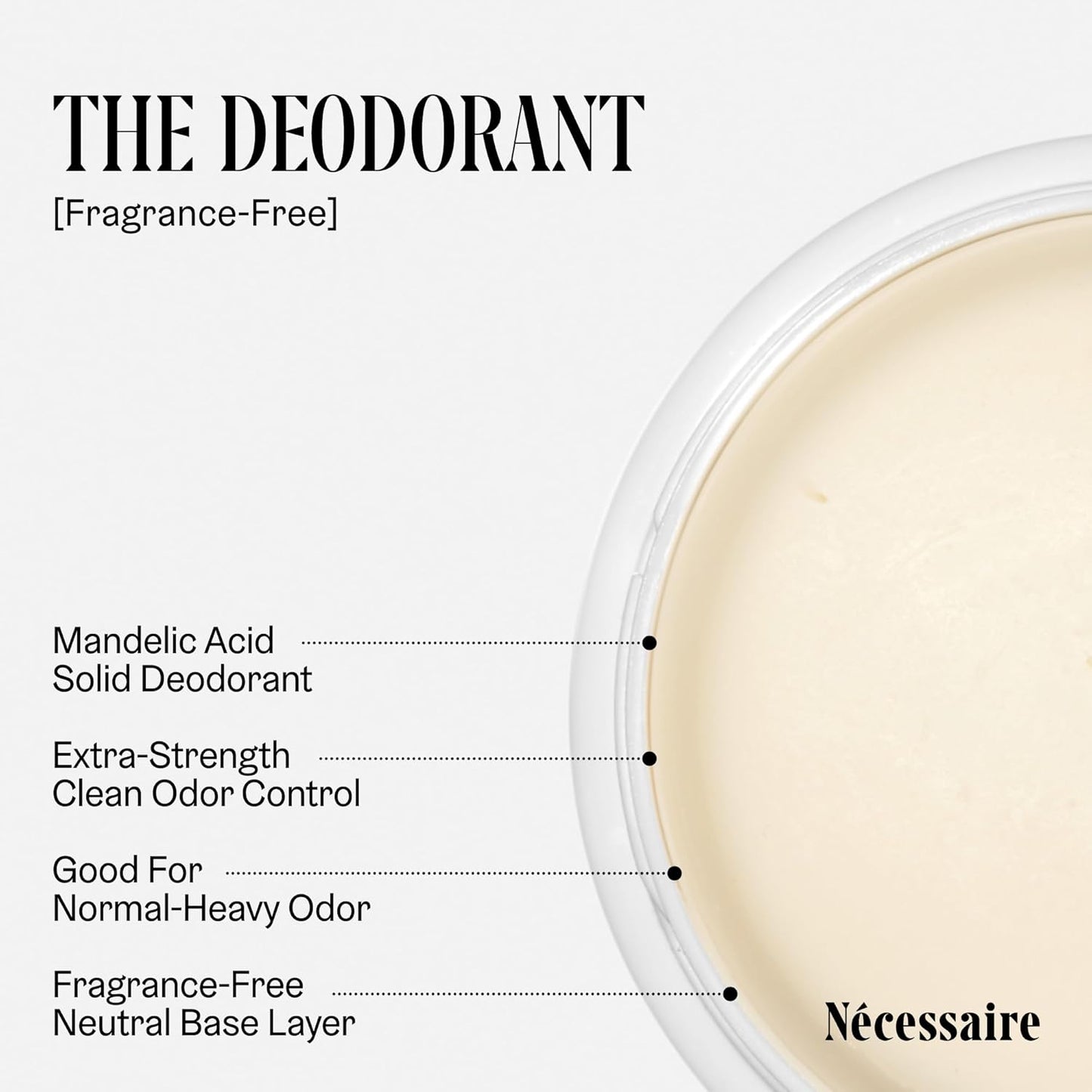 the Deodorant Fragrance-Free | Natural Aluminum Free Deodorant (2X 75 G/2.5 Oz)
